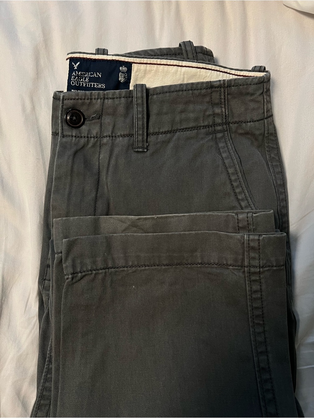 American Eagle Outfitters Slate Gray Chino Pants